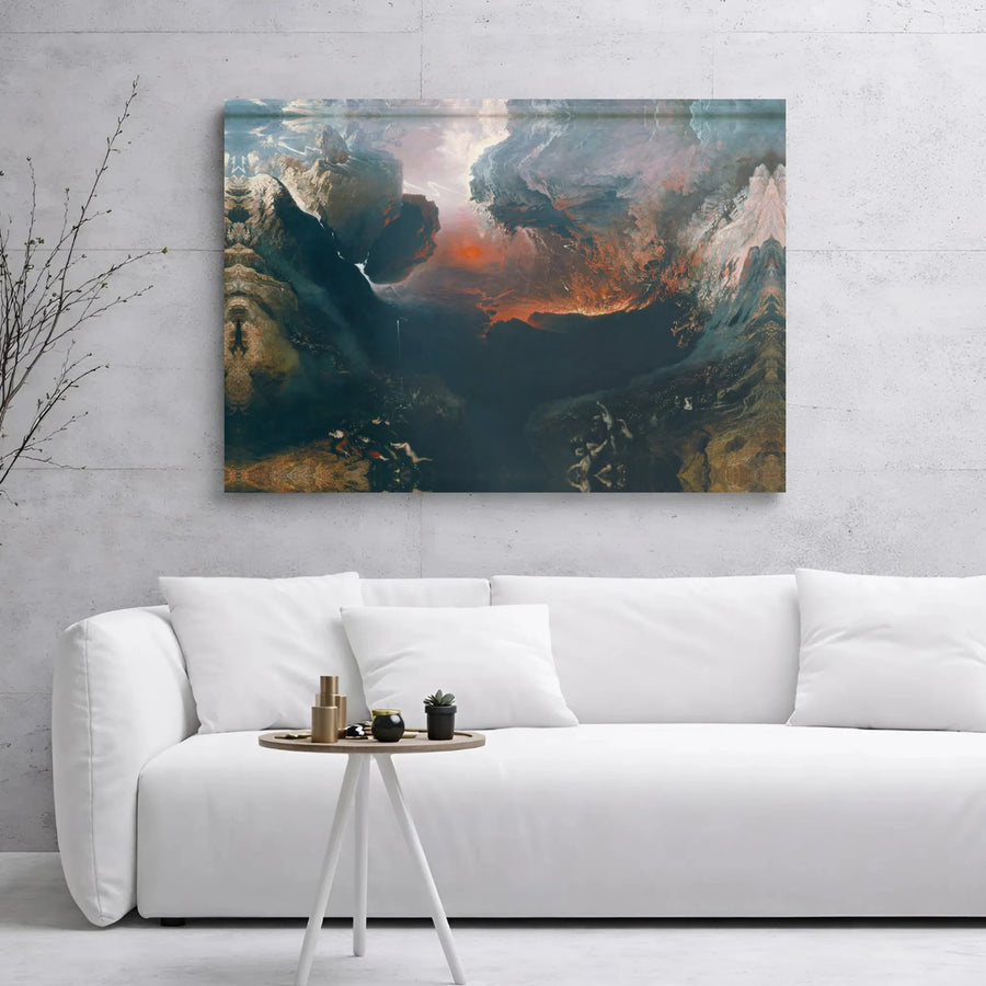 The Great Day Of His Wrath Canvas Print | John Martin Apocalyptic Romanticist Art | 1.25” Gallery Wrap | Moody Fine Art Wall Decor for Collectors