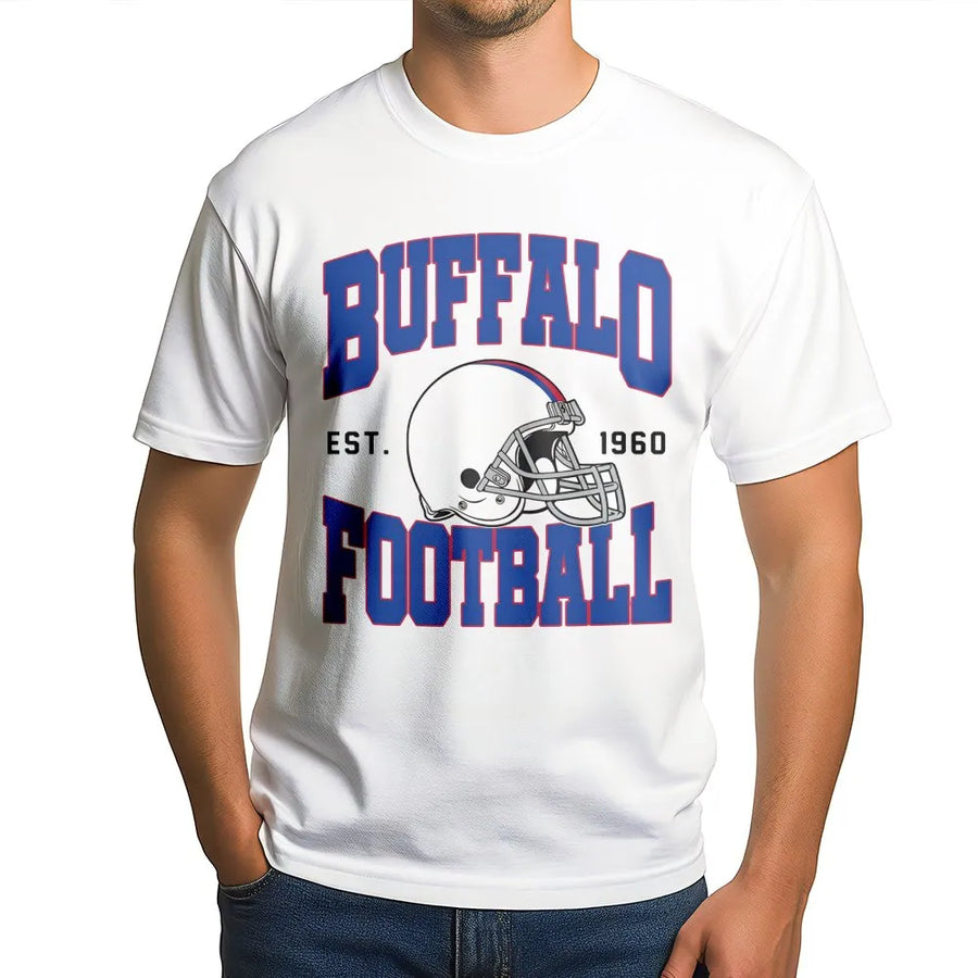 Buffalo Football Vintage T-Shirt, Buffalo Bill T-Shirt, Buffalo New York, Buffalo Bill Fan Gift, Sunday Football