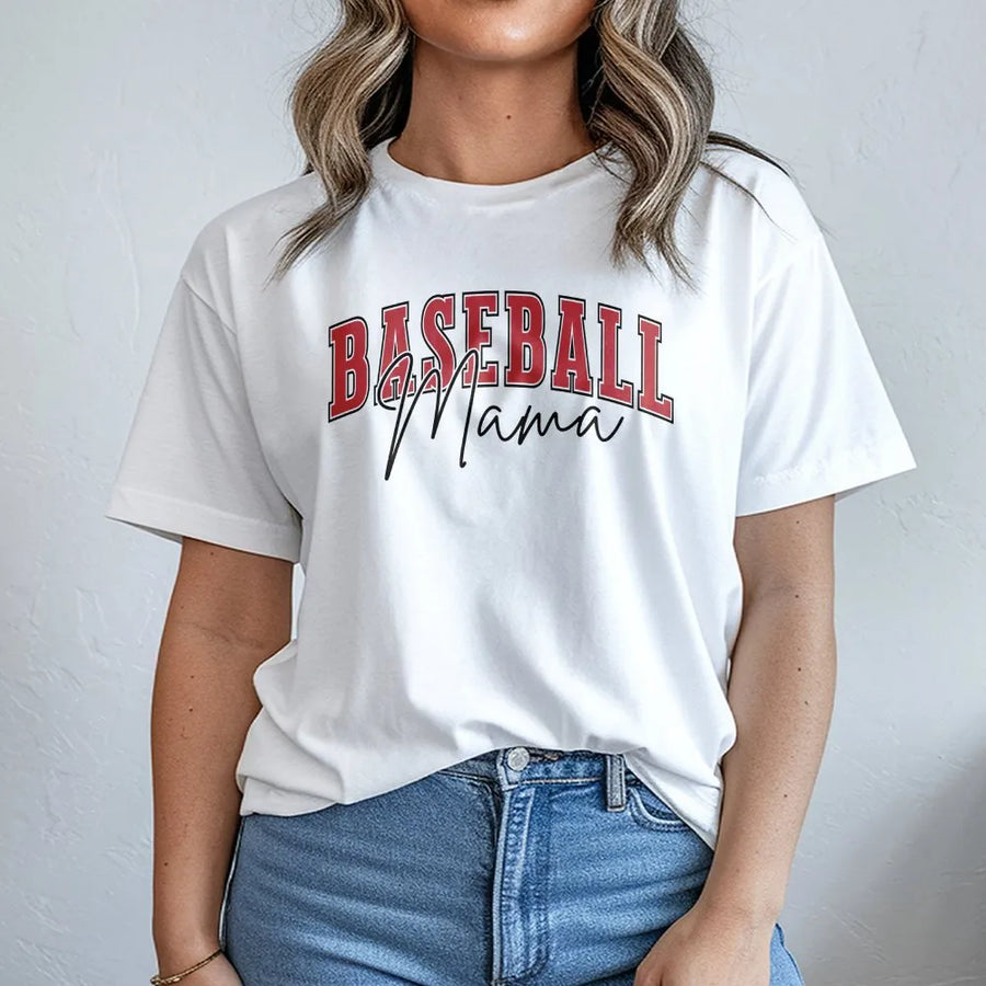 Baseball Mama T-Shirt | Retro Game Day Apparel | Soft Cotton Blend | Premium Gift for Sports Mom