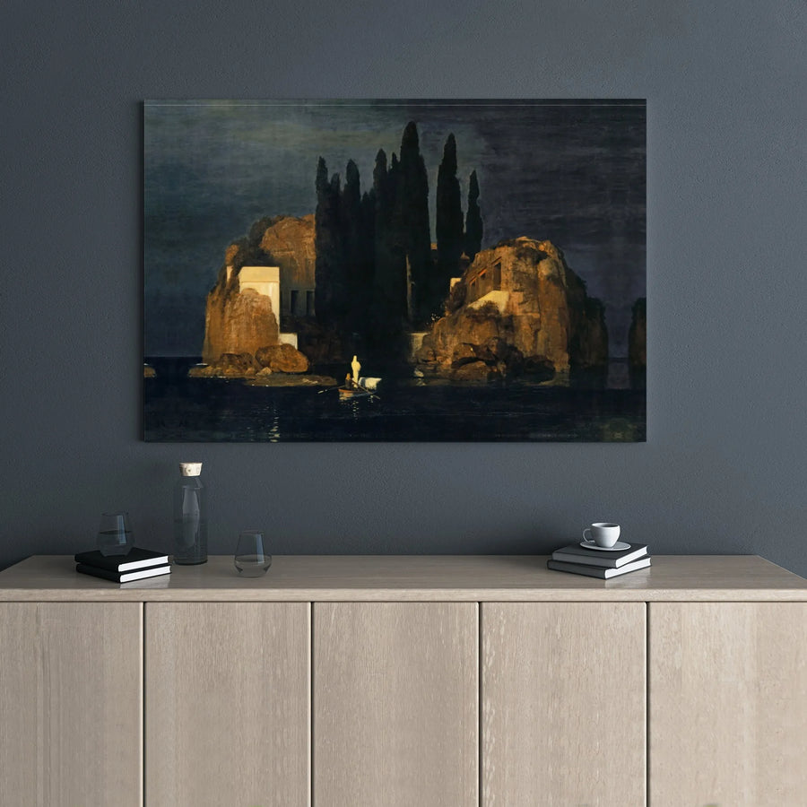 Isle of the Dead Canvas Print | Arnold Böcklin Masterpiece Reproduction | Gallery Wrapped 1.25-inch Thick Wall Art | Gothic Home Decor & Office Gift