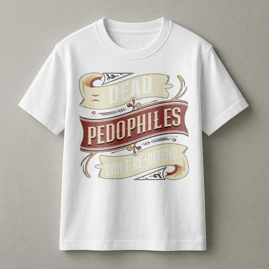 Graphic Awareness T-Shirt | Vintage Ribbon Banner Design | Premium Soft Cotton | Statement Apparel for Social Advocacy