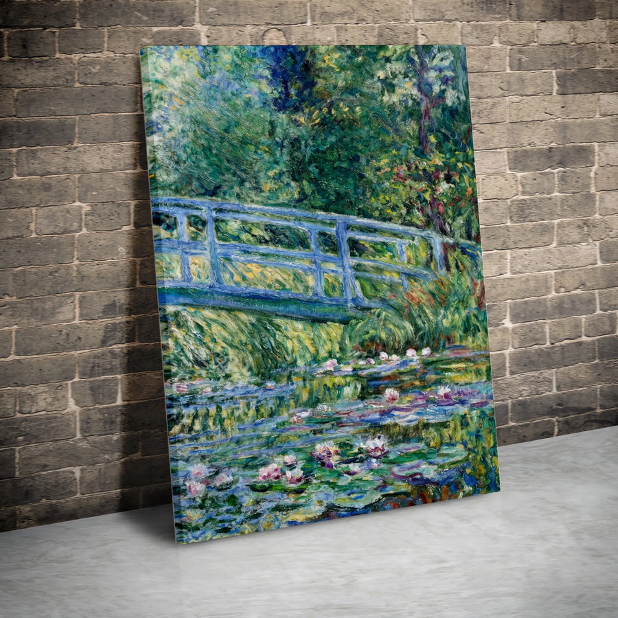 Monet Water Lily Pond Canvas Wall Art | Vintage Impressionist Art Print | Premium Gallery Wrapped Canvas | Collector's Gift for Home Decor