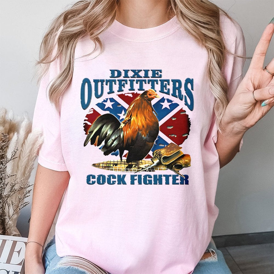 Gamecock Rooster Graphic T-Shirt | Southern Heritage Farm Style Design | 100% Premium Cotton Tee | Country Living Apparel Gift for Men