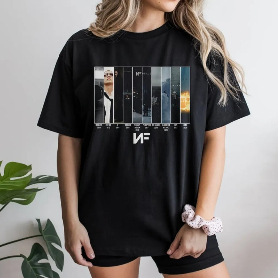 Nf T-Shirt, Nf Full Album T-Shirt  Nf Fear Album T-Shirt, Gift For Fan, Fear Albums T-Shirt,Fashion, Full