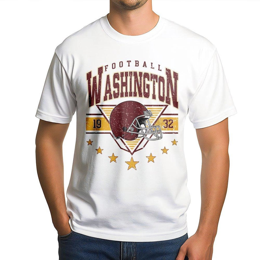 Washington Football Vintage T-Shirt For Mens & Woment, Washington Commander T-Shirt, Washington Fan Gift