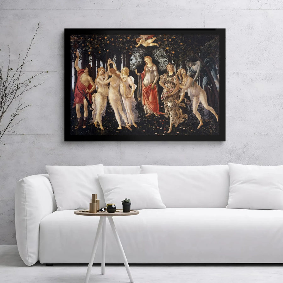 Sandro Botticelli Primavera Wall Art | Classic Renaissance Allegory of Spring Painting | Premium 1.25" Gallery Wrap Canvas | Sophisticated Home Decor Gift
