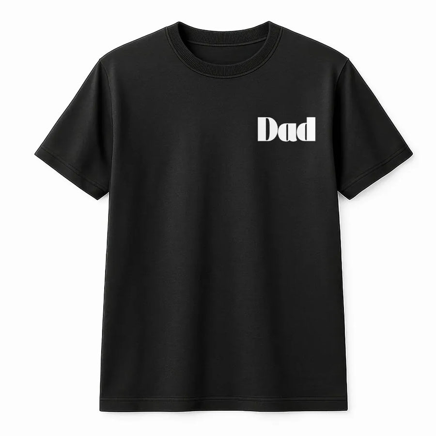 Dad T-Shirt | Minimalist Chest Graphic | Soft Crewneck Pullover | Gift for New Dad, Father's Day