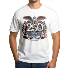 USA 250th Anniversary T-Shirt | 1776-2026 Patriotic Eagle Graphic | 100% Cotton Premium Apparel | Independence Day Gift for Americans
