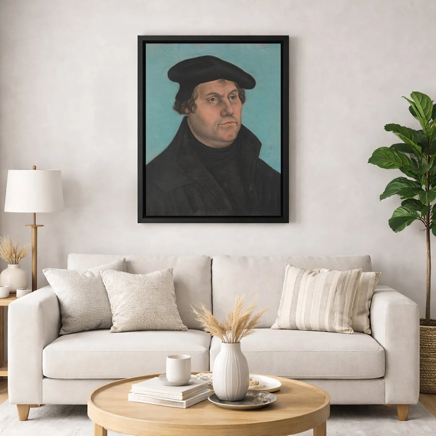 Martin Luther Portrait Canvas | Lucas Cranach the Elder Fine Art | Premium Gallery Wrapped Print | Reformation Historical Wall Decor Gift