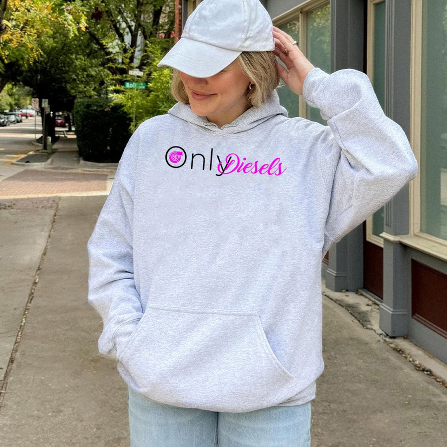 Only Diesels Hoodie | Turbo Car Enthusiast Graphic Sweatshirt | Premium Cotton-Blend Pullover | Perfect Gift For Truck Mechanics And Diesel Lovers