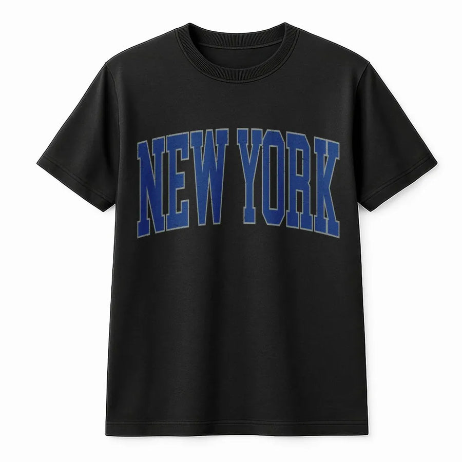 New York T-Shirt | Vintage Collegiate Graphic | Premium Cotton-Blend | NYC Souvenir Gift for Men & Women