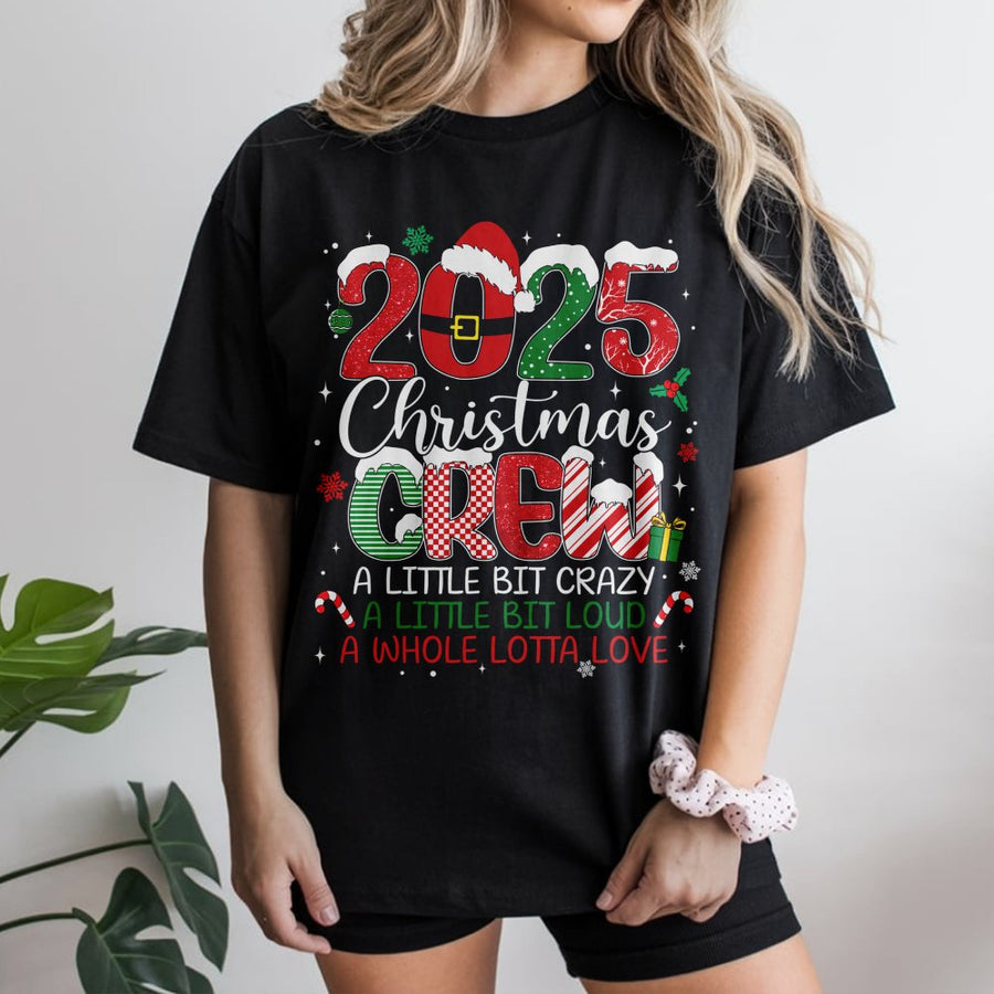 2025 Christmas Crew T-Shirt | Funny Holiday Matching Family Tee | Premium 100% Cotton | Festive Gift for Group Celebrations