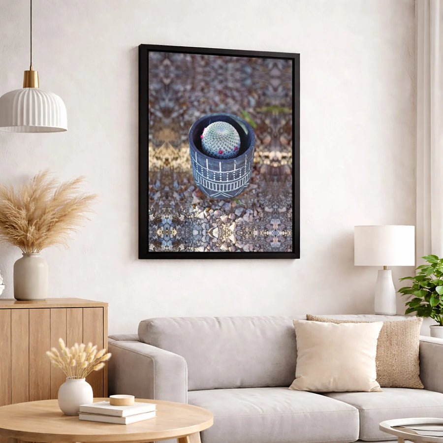 Pincushion Cactus Wall Art | Modern Botanical Home Decor Print | Premium 1.25-Inch Thick Gallery Canvas | Gift for Plant Lovers