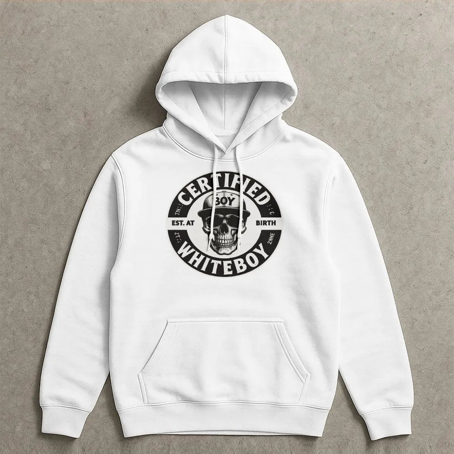 Certified Boy Skull Hoodie | Edgy Urban Graphic Streetwear | Premium Cotton Blend | Unisex Gift for Men and Women