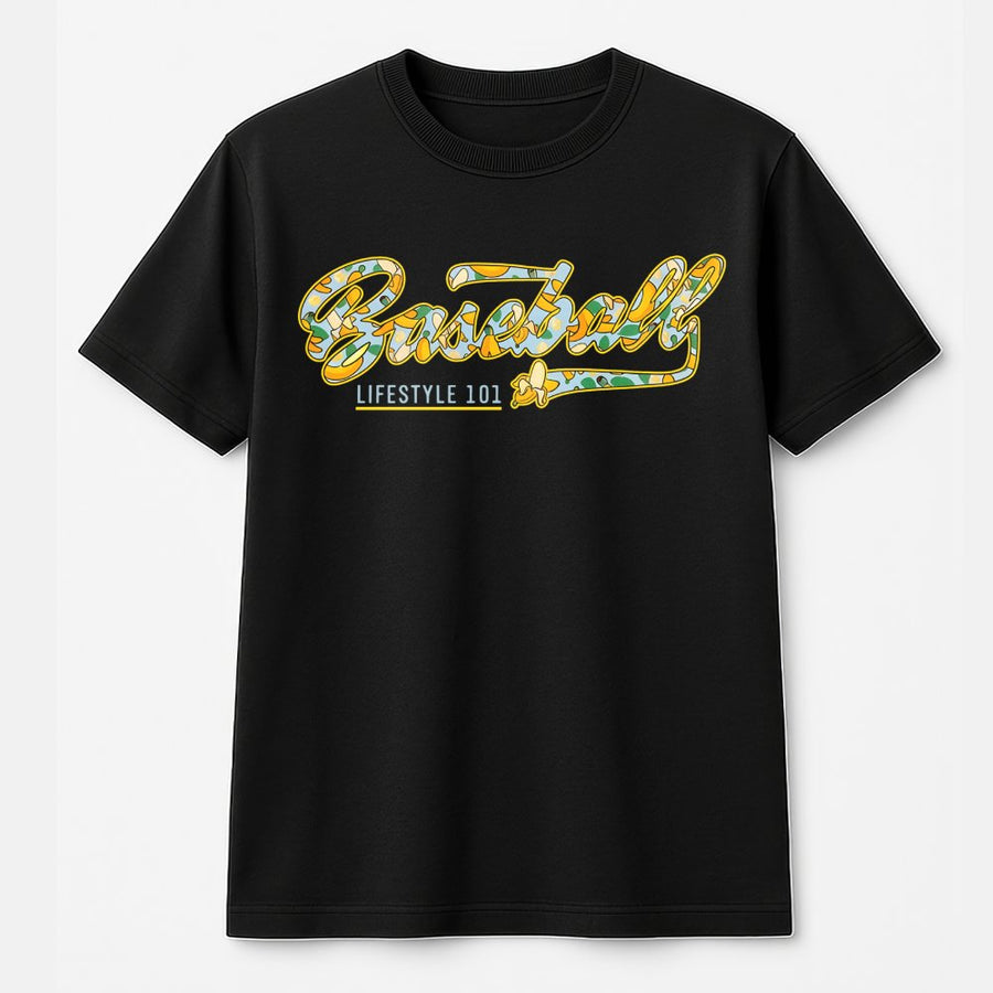 Baseball Banana T-Shirt | Retro Fruit Graphic Design | 100% Premium Cotton Tee | Fun Sporty Apparel Gift for Baseball Fans