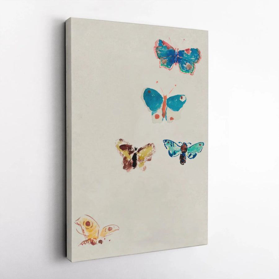Butterfly Canvas Art Print | Watercolor Insect Wall Decor | 1.25 Inch Gallery Wrap | Premium Nature-Inspired Home Decor Gift