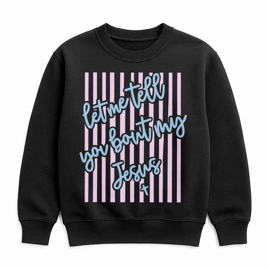 Jesus Sweatshirt | Coquette Bow Aesthetic Faith Graphic | Premium Cotton Blend | Christian Religious Gift for Her