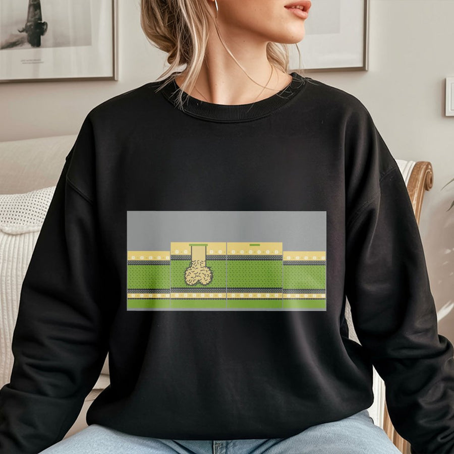 Funny Ugly Christmas Sweatshirt | Naughty Meme Holiday Graphic | Premium Cotton Blend | Humorous Gag Gift For Adults