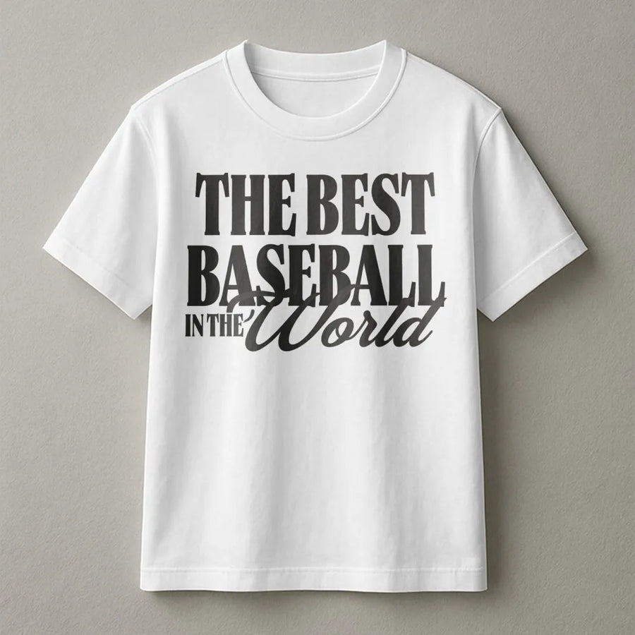 Baseball Mom T-Shirt | The Best Baseball Mom In The World Sweatshirt | Premium Cotton Blend | Gift for Proud Sports Mom on Mothers Day