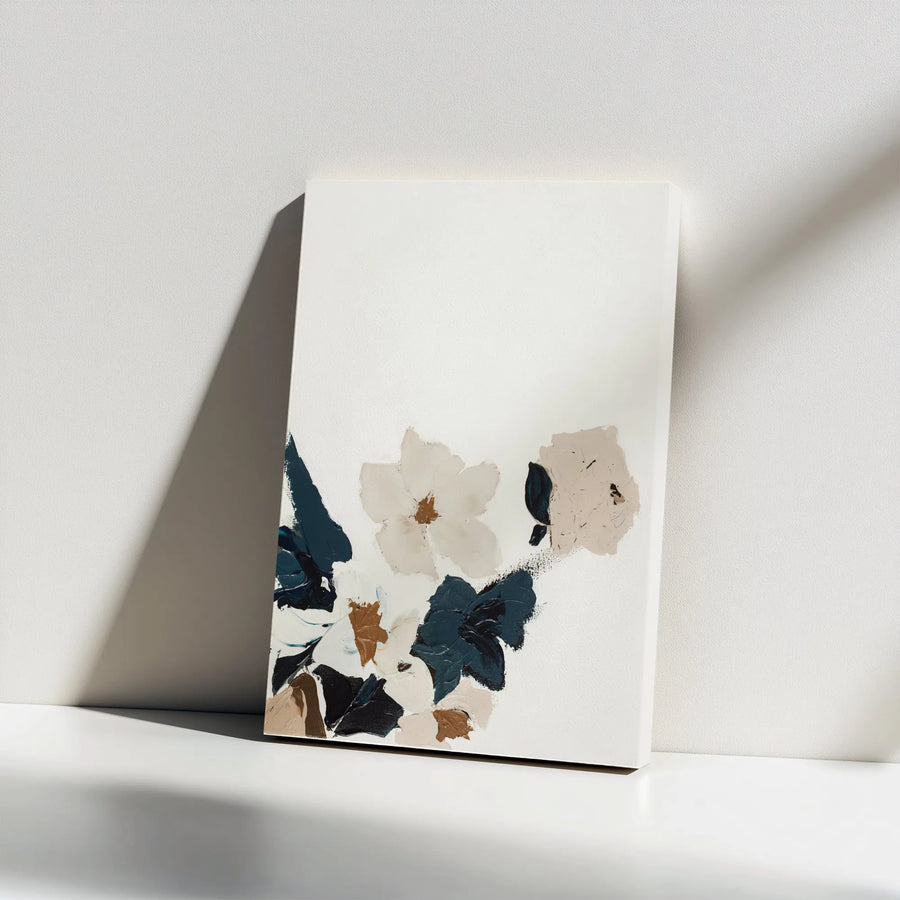 Abstract Floral Canvas Wall Art | Modern Minimalist Botanical Print | Premium 1.25" Gallery Wrapped Canvas | Modern Home Decor Gift