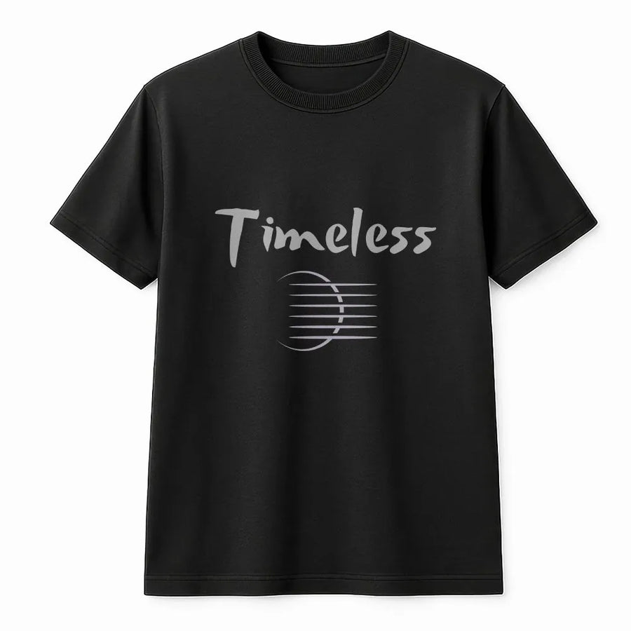 Timeless Music Graphic T-Shirt | Abstract Staff Minimalist Design | Premium Soft Cotton | Unisex Musical Gift for Musicians and Music Lovers