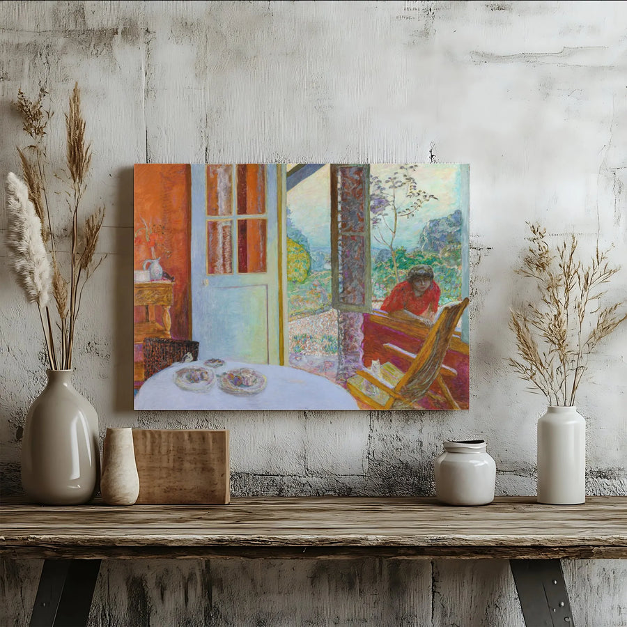 The Dining Room by Paul Signac | Pointillism Fine Art Canvas Print | Gallery-Wrapped 1.25" Profile | Museum Quality Wall Decor for Art Lovers