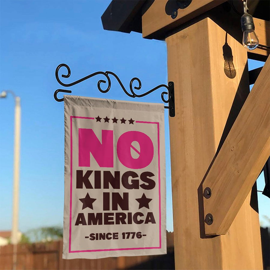 No Kings In America Flag | 1776 Patriotic Yard Decor | Premium Weather-Resistant Polyester | Protest Garden Gift for Home Porch