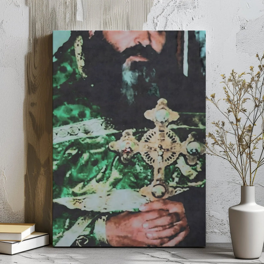 Saint Gabriel of Georgia Canvas Print | Orthodox Priest Icon Wall Art | 1.25-Inch Gallery Wrap Decor | Religious Christian Gift for Home
