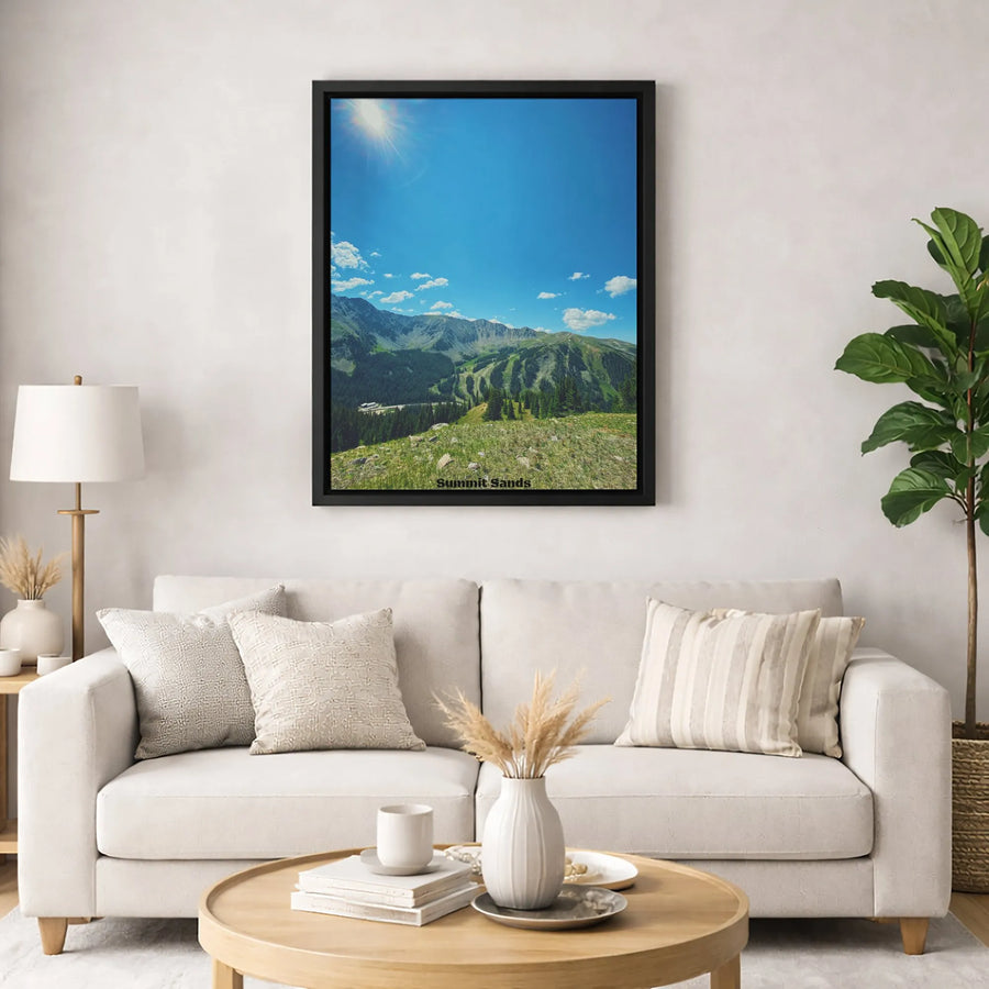 Mountain Landscape Wall Art | Summer Alpine Scenery Canvas | Premium Gallery-Wrapped Print | Nature Lover Home Decor Gift