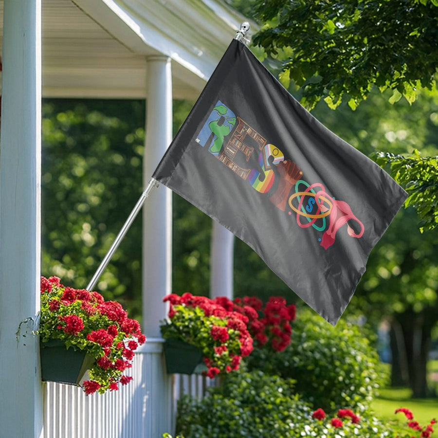 Resist House Flag | Social Justice Activism Yard Decor | Premium Weather-Resistant Polyester | Gift for Advocates and Social Equality