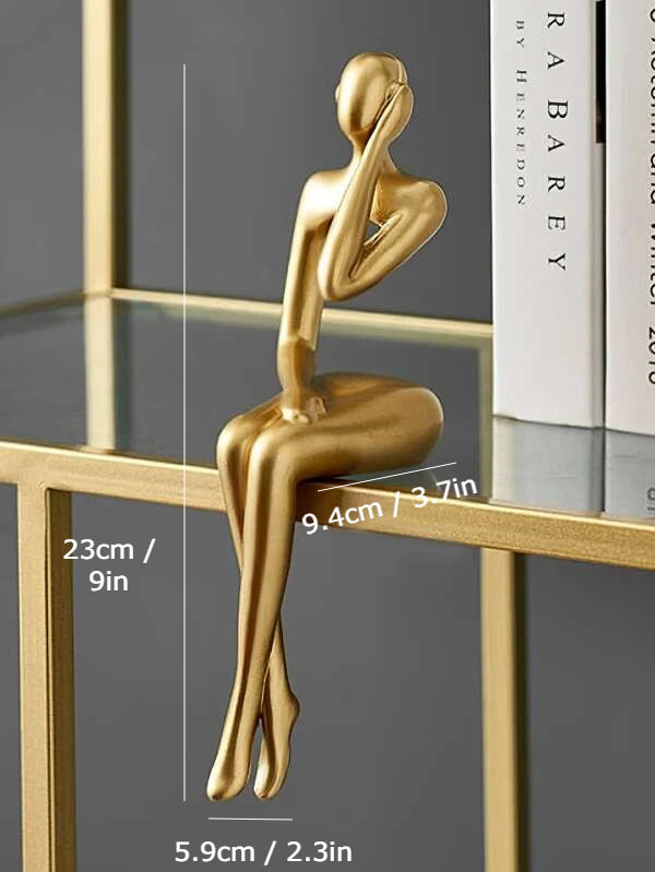 Golden Abstract Figurines
