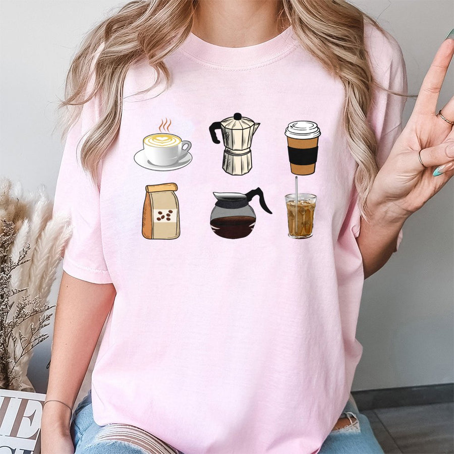 Coffee Lover T-Shirt | Minimalist Espresso and Caffeine Graphic | Premium 100% Cotton | Gift for Barista and Coffee Addicts