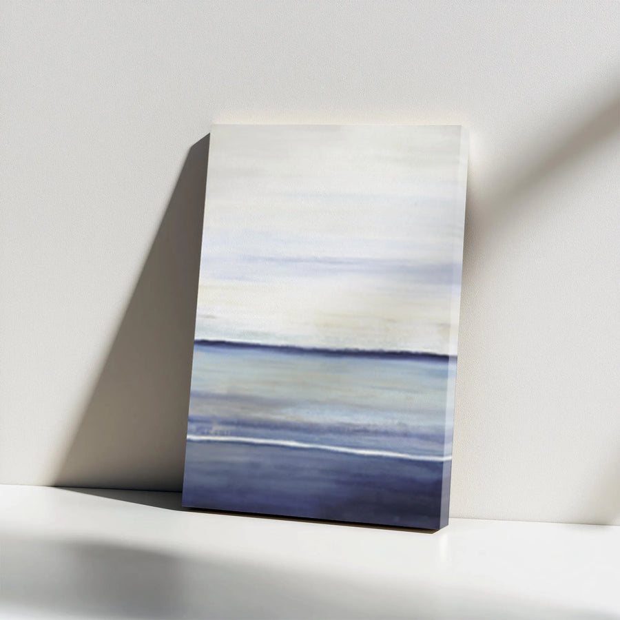 Abstract Ocean Canvas Wall Art | Serene Coastal Painting Print | Premium Thick Gallery Wrap Canvas | Modern Home & Office Decor Gift