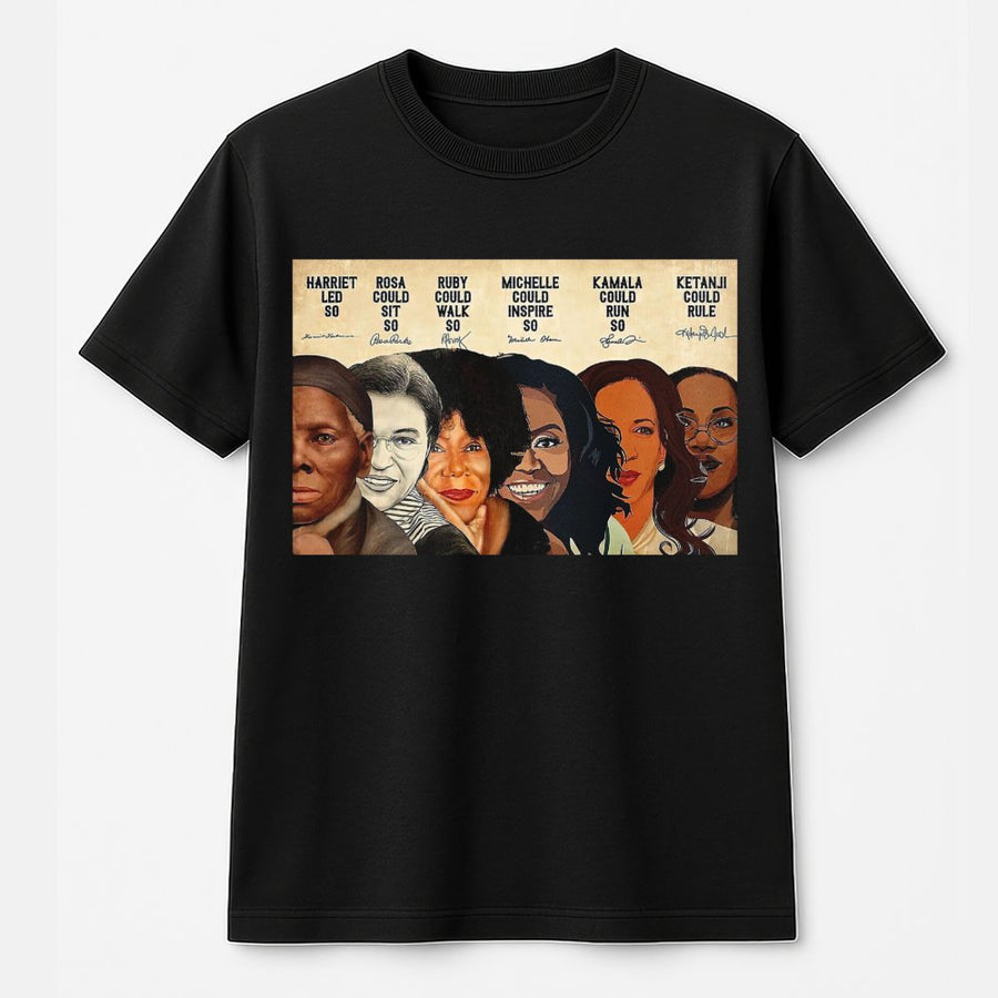 Black History Month T-Shirt | Harriet Tubman Rosa Parks Graphic Print | Premium Soft Cotton | Inspirational Women Empowerment Gift