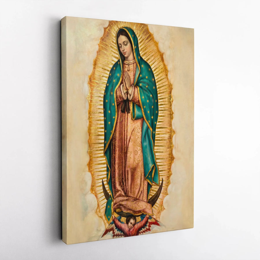 Our Lady of Guadalupe Canvas Wall Art | Virgen de Guadalupe Sacred Art | Premium Gallery Wrapped Canvas | Catholic Home Decor Religious Gift
