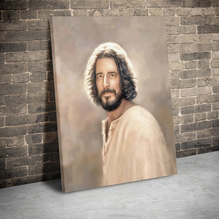 Jesus Christ Portrait Canvas | Realistic Christian Wall Art | Premium Fade-Resistant Gallery Wrap | Religious Home Decor Gift