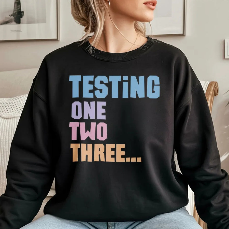 Funny Teacher Testing Shirt | Test Day Team Graphic Tee | Soft Cotton Unisex Top | Gift for Educator or School Staff