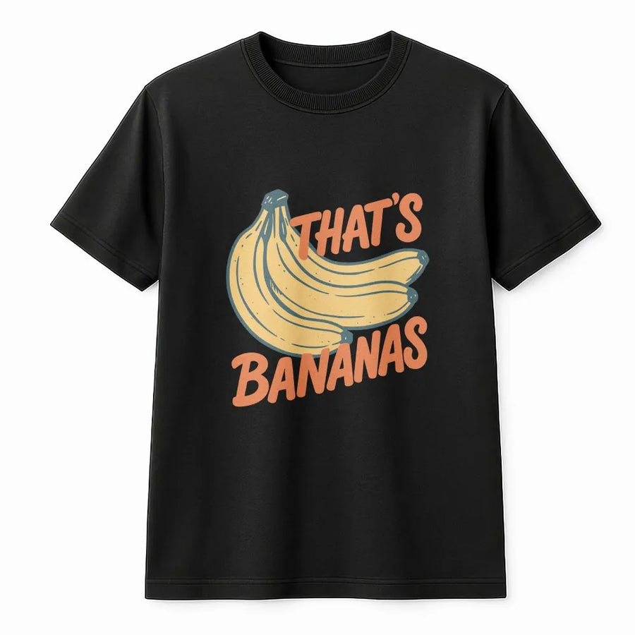 That's Bananas T-Shirt | Retro Fruit Meme Graphic Pullover | Premium Cotton Blend | Funny Gift for Foodie