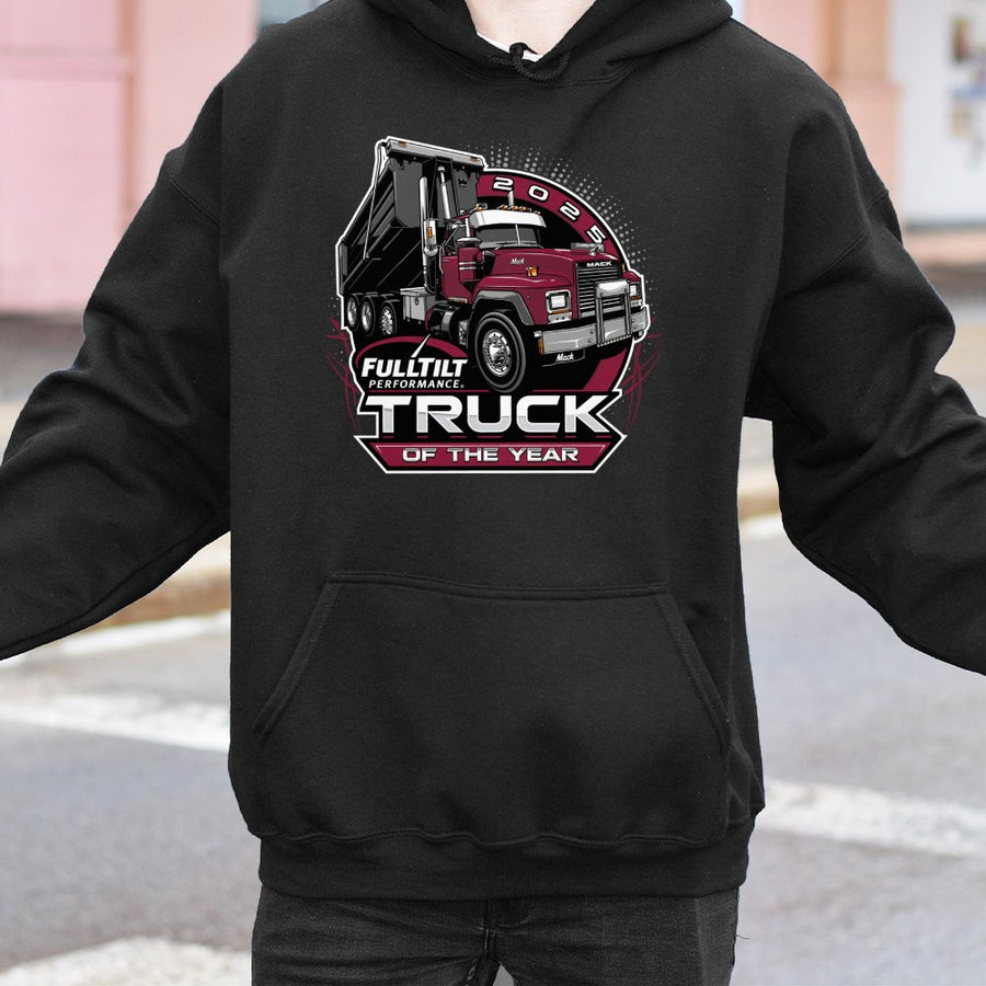 Mack Dump Truck Bold Fulltilt 2025 Design, Trucking Lifestyle Hoodie, Diesel Power Gear, Unisex Trendy Mensw