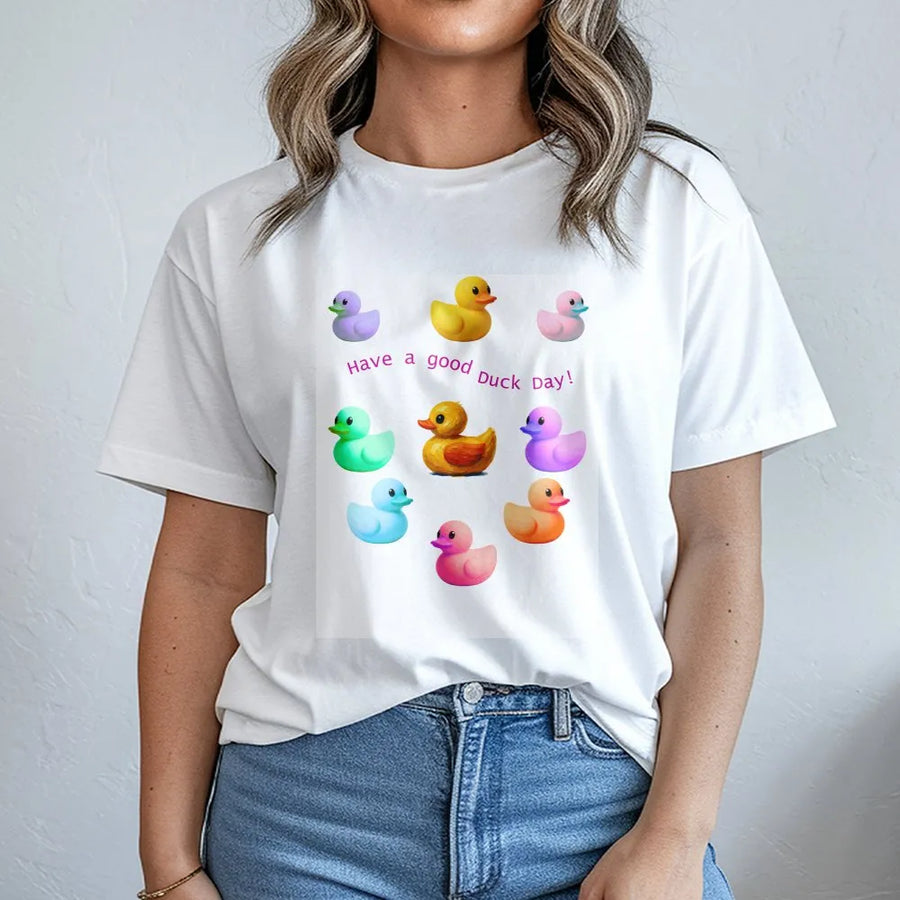 Funny Duck T-Shirt | 'Have a Good Duck Day' Pun Graphic | Premium Cotton-Blend Sweatshirt | Sarcastic Novelty Gift for Adults