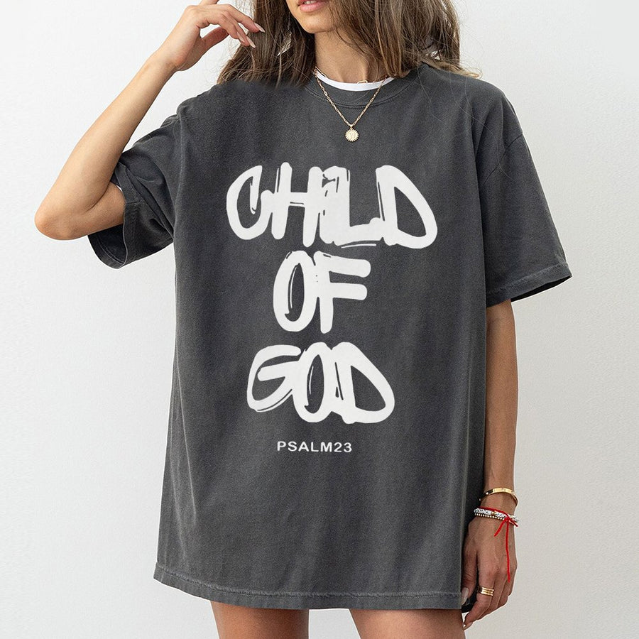 Child Of God T-Shirt | Christian Faith Graphic Tee | 100% Cotton Premium Quality | Religious Inspirational Gift For Believers