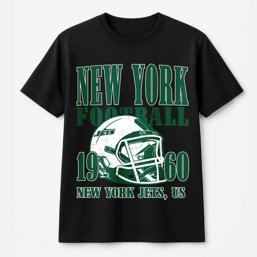 New York Football 1960 New York Jets, Us With Football Helmet T-Shirt