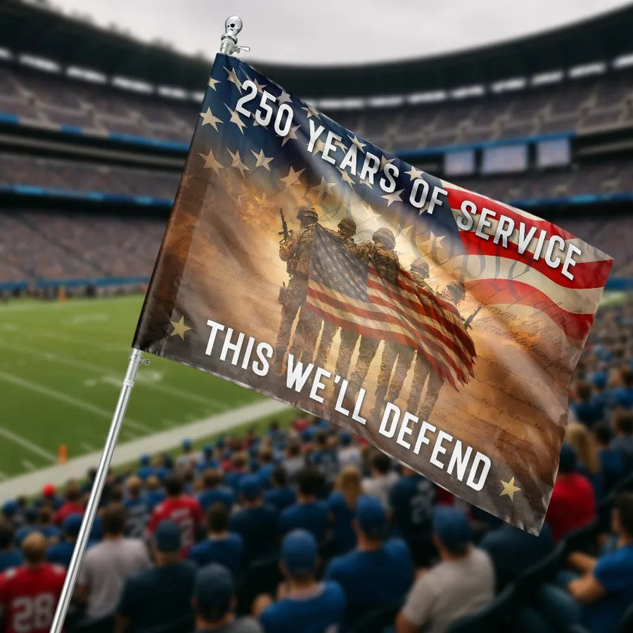 Veterans Day House Flag | Patriotic US Soldier Tribute | Double-Sided Polyester | Gift for Veteran & Military Families