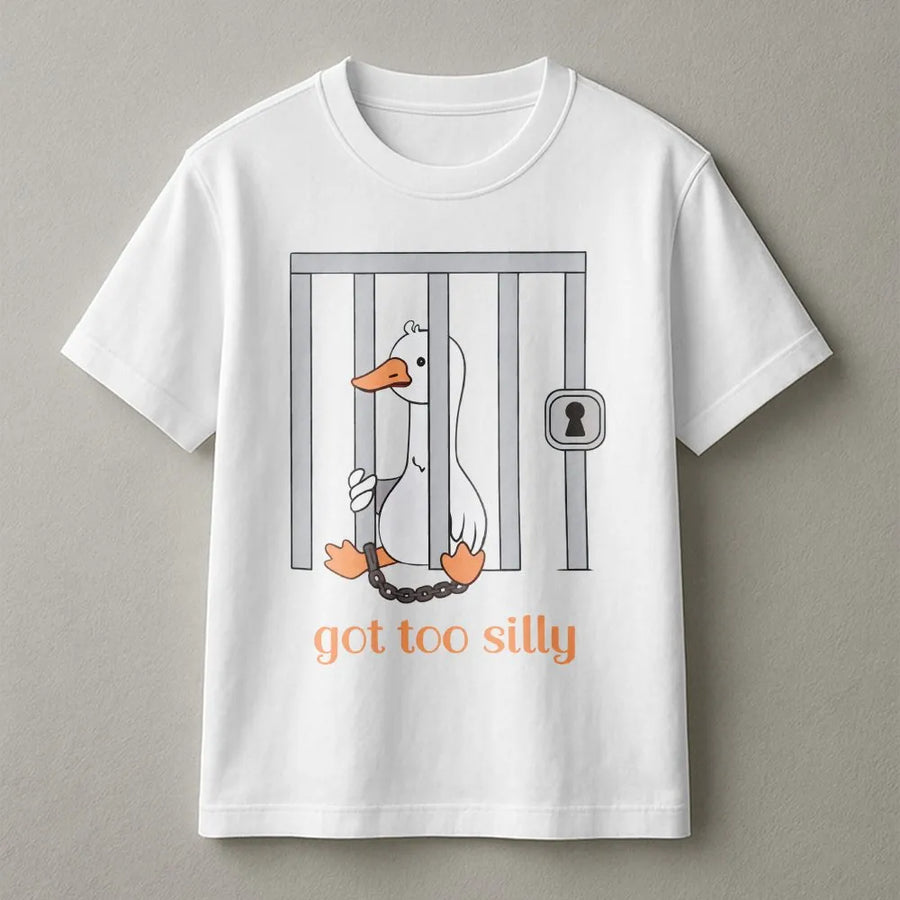 Silly Goose On The Loose T-Shirt | Funny Meme Graphic Tee | Premium 100% Cotton | Humorous Gift For Men And Women