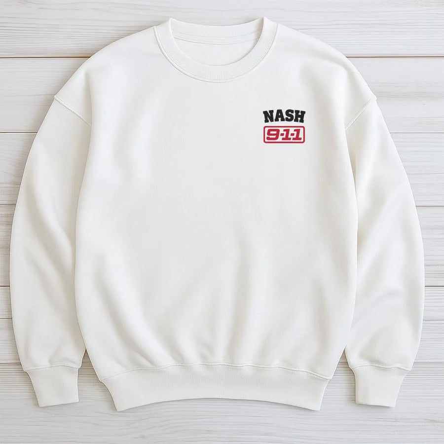 Han 911 First Responder Sweatshirt | Minimalist Left Chest Graphic | Premium Cotton Unisex Tee | Gift for 911 Dispatcher, Paramedic, EMT