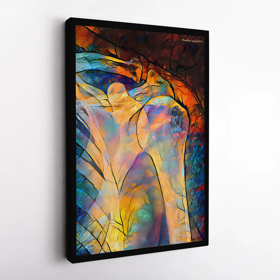 Anatomical Shoulder Canvas Print | Colorful Abstract Medical Art | Premium Fade-Resistant Wall Decor | Gift for Surgeon or Orthopedic Doctor