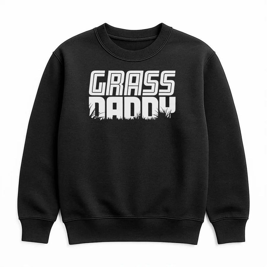 Grass Daddy Sweatshirt | Funny Lawn Care Gift | Premium Cotton Blend | Humorous Dad Birthday Shirt for Husband and Landscaper
