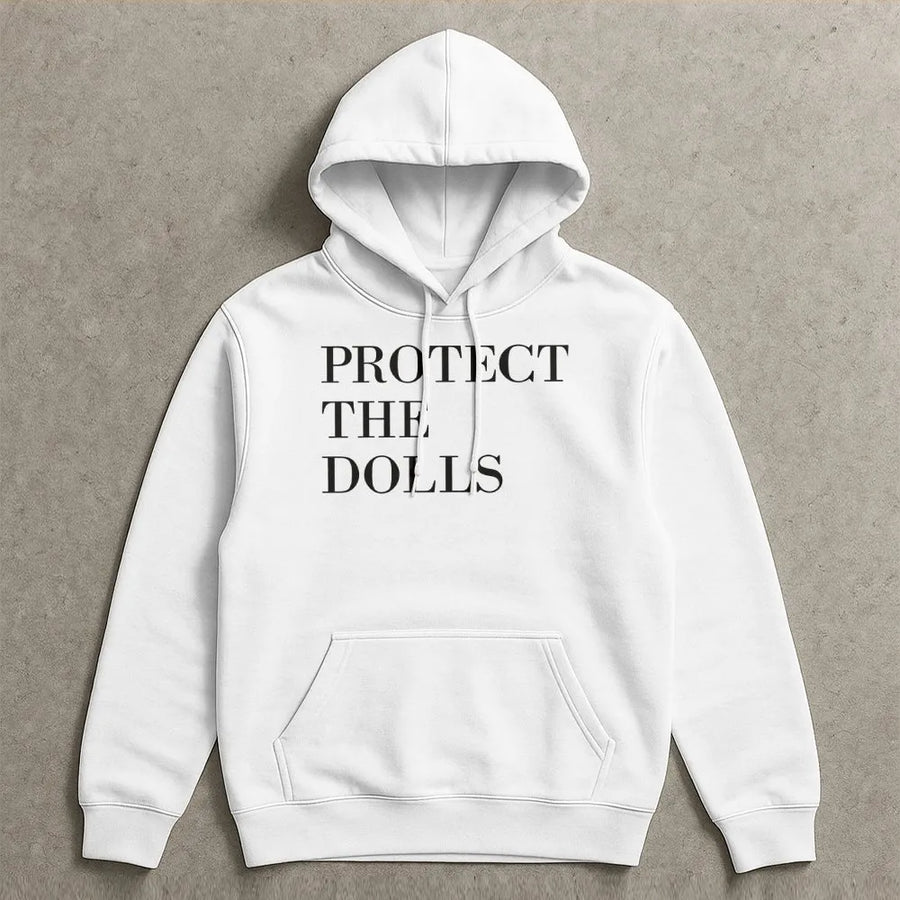 Protect The Dolls Hoodie | Trans Rights Activist Graphic Sweatshirt | Premium Cotton Blend | Equality Pride Gift For Allies