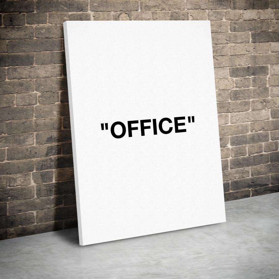 Office Wall Art Canvas | Minimalist Typography Design | Premium Gallery Wrap | Modern Home Office Decor Gift
