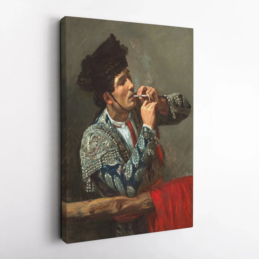 Sorolla After the Bullfight Vertical Canvas | Vintage Spanish Matador Wall Art | Premium Thick Gallery Wrap | Collector's Gift for Art History Lover